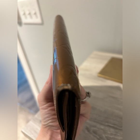 LOUIS VUITTON Vernis Bronze Long Wallet w/ LV Box & Unbranded Dust Bag. EUC - Picture 8 of 16